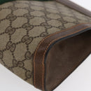 GUCCI GG Supreme Web Sherry Line Clutch Bag PVC Beige Red 89 01 002 Auth BA7255-7