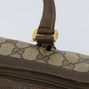 GUCCI GG Supreme Web Sherry Line Boston Bag PVC Beige Gold 39 02 007 Auth BA7256-16