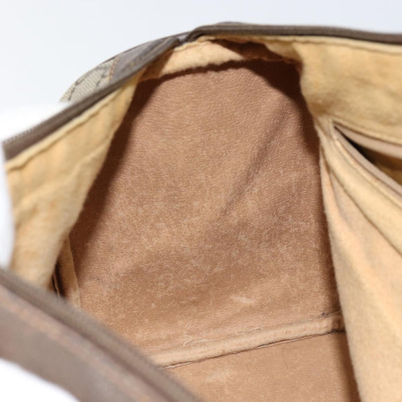 GUCCI GG Supreme Web Sherry Line Boston Bag PVC Beige Gold 39 02 007 Auth BA7256