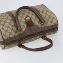 GUCCI GG Supreme Web Sherry Line Boston Bag PVC Beige Gold 39 02 007 Auth BA7256-6