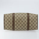 GUCCI GG Supreme Web Sherry Line Boston Bag PVC Beige Gold 39 02 007 Auth BA7256-9