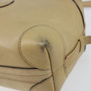 GUCCI Shoulder Bag Leather Beige Gold 67 01 5294 Auth BA7259-9