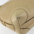 GUCCI Shoulder Bag Leather Beige Gold 67 01 5294 Auth BA7259-14