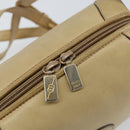 GUCCI Shoulder Bag Leather Beige Gold 67 01 5294 Auth BA7259-10