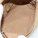 GUCCI Shoulder Bag Leather Beige Gold 67 01 5294 Auth BA7259-11