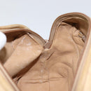 GUCCI Shoulder Bag Leather Beige Gold 67 01 5294 Auth BA7259-20