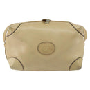GUCCI Shoulder Bag Leather Beige Gold 67 01 5294 Auth BA7259-13