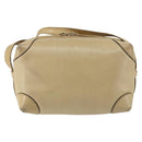 GUCCI Shoulder Bag Leather Beige Gold 67 01 5294 Auth BA7259-2