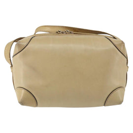 GUCCI Shoulder Bag Leather Beige Gold 67 01 5294 Auth BA7259 - 0
