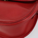 GUCCI Shoulder Bag Leather Red Gold 007 58 0074 Auth BA7260-14