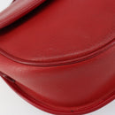 GUCCI Shoulder Bag Leather Red Gold 007 58 0074 Auth BA7260-15