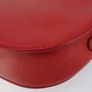 GUCCI Shoulder Bag Leather Red Gold 007 58 0074 Auth BA7260-16