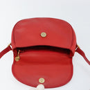 GUCCI Shoulder Bag Leather Red Gold 007 58 0074 Auth BA7260-10