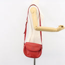 GUCCI Shoulder Bag Leather Red Gold 007 58 0074 Auth BA7260-22