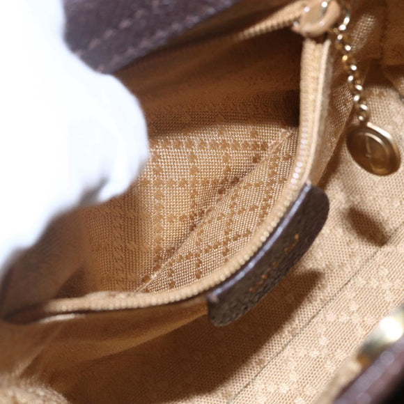 GUCCI Bamboo Hand Bag Suede 2way Brown Gold 007 1793 0238 Auth BA7262