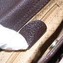 GUCCI Bamboo Hand Bag Suede 2way Brown Gold 007 1793 0238 Auth BA7262-12