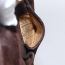 GUCCI Bamboo Hand Bag Suede 2way Brown Gold 007 1793 0238 Auth BA7262-23