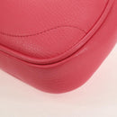 GUCCI GG Marmont Hand Bag Leather Pink Gold 739076 Auth BA7266M-18