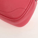 GUCCI GG Marmont Hand Bag Leather Pink Gold 739076 Auth BA7266M-20