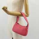 GUCCI GG Marmont Hand Bag Leather Pink Gold 739076 Auth BA7266M-26