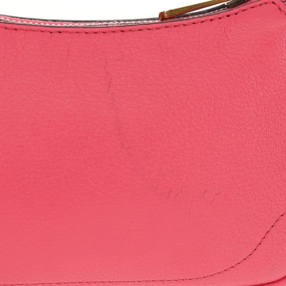 GUCCI GG Marmont Hand Bag Leather Pink Gold 739076 Auth BA7266M