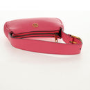 GUCCI GG Marmont Hand Bag Leather Pink Gold 739076 Auth BA7266M-8