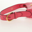 GUCCI GG Marmont Hand Bag Leather Pink Gold 739076 Auth BA7266M-9