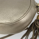 GUCCI Chain Shoulder Bag Leather Gold 353965 Auth BA7267-15