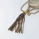 GUCCI Chain Shoulder Bag Leather Gold 353965 Auth BA7267-10