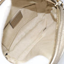 GUCCI Chain Shoulder Bag Leather Gold 353965 Auth BA7267-11