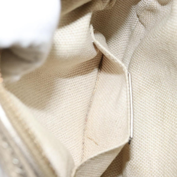 GUCCI Chain Shoulder Bag Leather Gold 353965 Auth BA7267