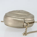 GUCCI Chain Shoulder Bag Leather Gold 353965 Auth BA7267-3