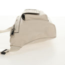 GUCCI GG Emboss Body Bag White Silver 645093 Auth BA7268M-3