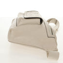 GUCCI GG Emboss Body Bag White Silver 645093 Auth BA7268M-4