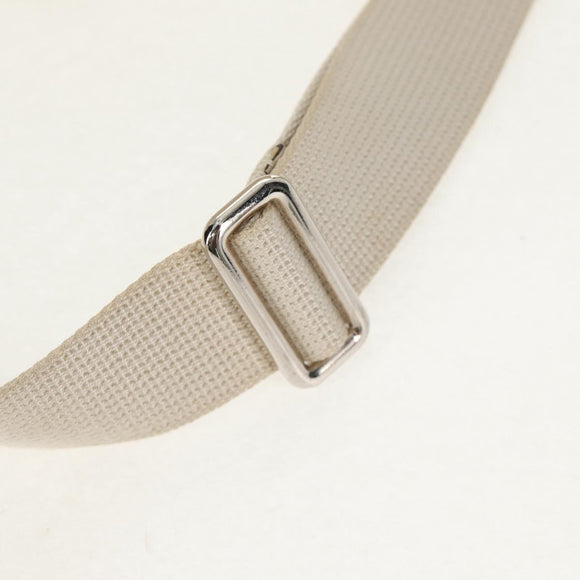 GUCCI GG Emboss Body Bag White Silver 645093 Auth BA7268M