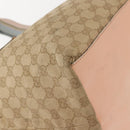 GUCCI GG Canvas Tote Bag Beige Gold 131230 Auth BA7274-8