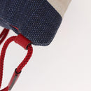 GUCCI Backpack Canvas Blue Red 473872 Auth BA7277-17