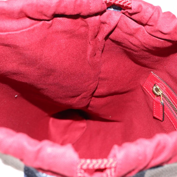 GUCCI Backpack Canvas Blue Red 473872 Auth BA7277