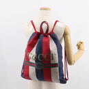 GUCCI Backpack Canvas Blue Red 473872 Auth BA7277-22