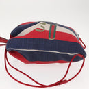 GUCCI Backpack Canvas Blue Red 473872 Auth BA7277-4