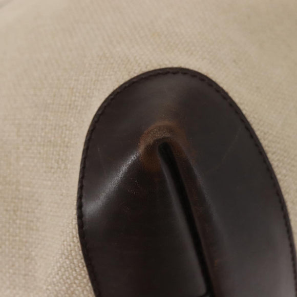 GUCCI Tote Bag Canvas Beige Gold 247209 Auth BA7278