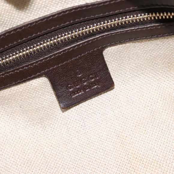 GUCCI Tote Bag Canvas Beige Gold 247209 Auth BA7278