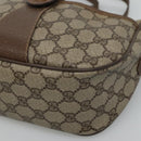 GUCCI GG Supreme Web Sherry Line Bag PVC Beige Gold 89 02 032 Auth BA728-14
