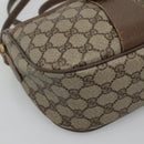 GUCCI GG Supreme Web Sherry Line Bag PVC Beige Gold 89 02 032 Auth BA728-15