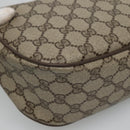 GUCCI GG Supreme Web Sherry Line Bag PVC Beige Gold 89 02 032 Auth BA728-17