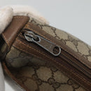 GUCCI GG Supreme Web Sherry Line Bag PVC Beige Gold 89 02 032 Auth BA728-9