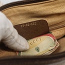 GUCCI GG Supreme Web Sherry Line Bag PVC Beige Gold 89 02 032 Auth BA728-12