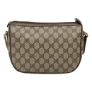 GUCCI GG Supreme Web Sherry Line Bag PVC Beige Gold 89 02 032 Auth BA728-2