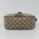 GUCCI GG Supreme Web Sherry Line Bag PVC Beige Gold 89 02 032 Auth BA728-5