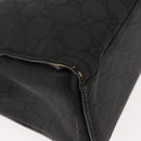 GUCCI Bamboo GG Canvas Hand Bag Black Silver 002 1010 3754 Auth BA7280-15